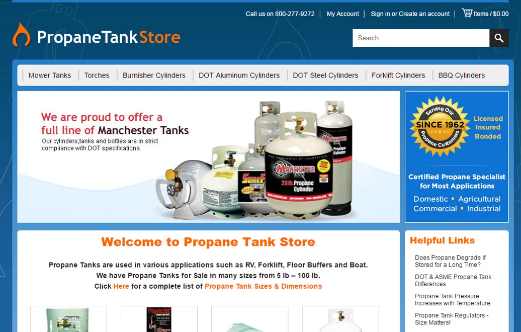 Propane Tank Store screenshot